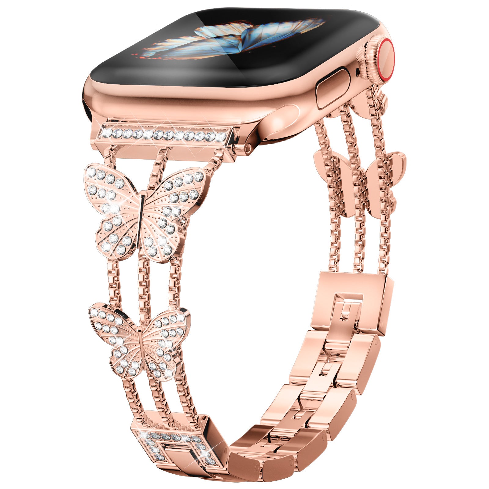 rose butterfly apple watch szij