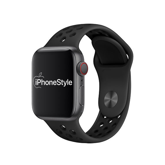 Antracit-Fekete Sport Apple Watch szíj - iPhoneStyle.hu