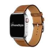 Barna Bőr Apple Watch szíj - iPhoneStyle.hu
