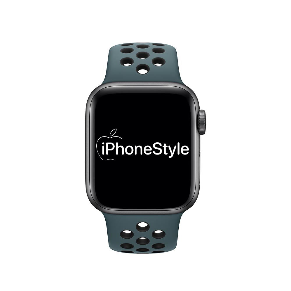 Égbolttürkiz-Fekete Sport Apple Watch szíj - iPhoneStyle.hu