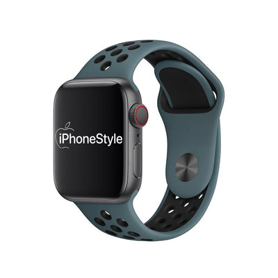 Égbolttürkiz-Fekete Sport Apple Watch szíj - iPhoneStyle.hu