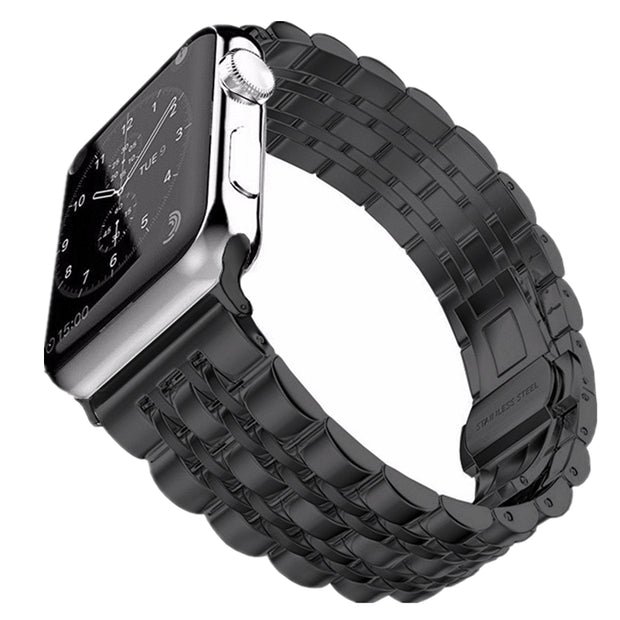 Fekete Chain Fém Apple Watch szíj - iPhoneStyle.hu