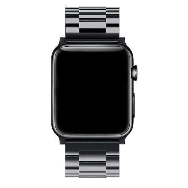 Fekete Rock Fém Apple Watch szíj - IphoneStyle.hu