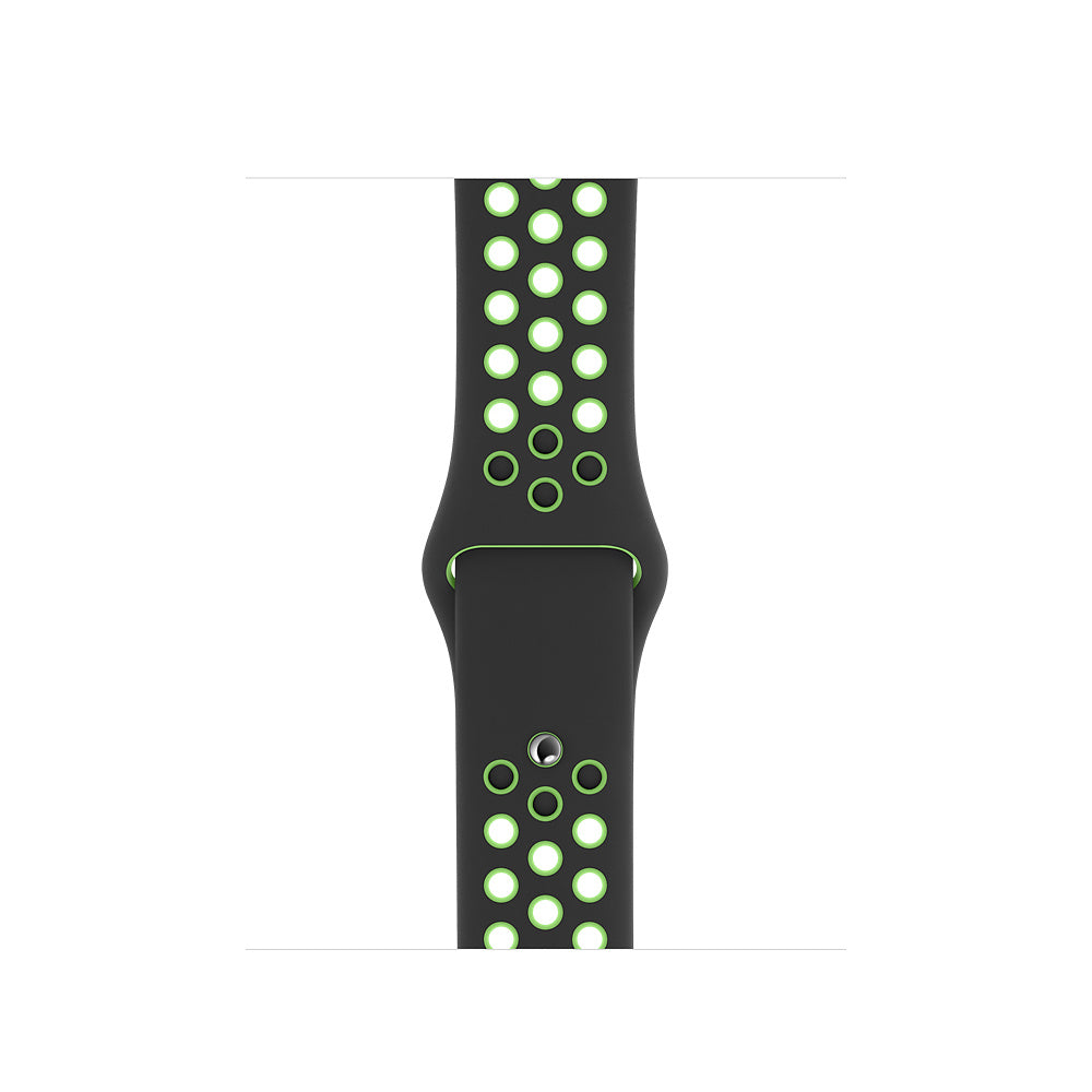 Fekete-Neonzöld Sport Apple Watch szíj - iPhoneStyle.hu