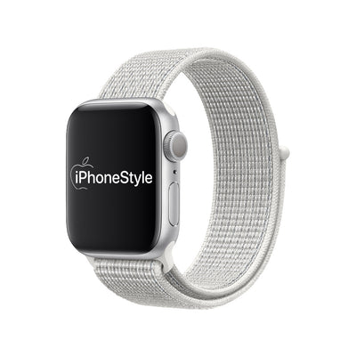 Hegycsúcsfehér Szövet Apple Watch szíj - iPhoneStyle.hu