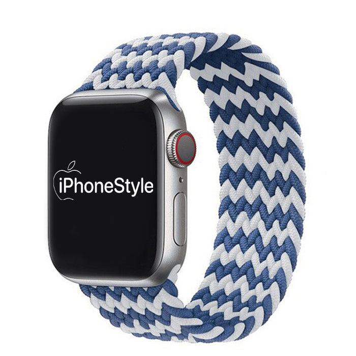 Kék-Fehér Fonott Apple Watch körpánt - iPhoneStyle.hu