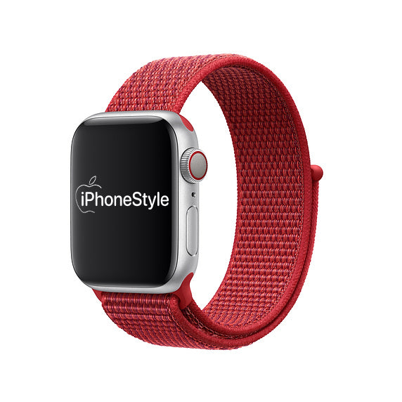 Piros Szövet Apple Watch szíj - iPhoneStyle.hu