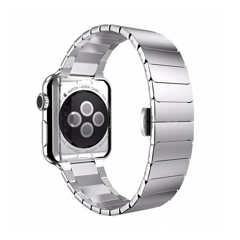 Silver Steel Apple Watch szíj - iPhoneStyle.hu