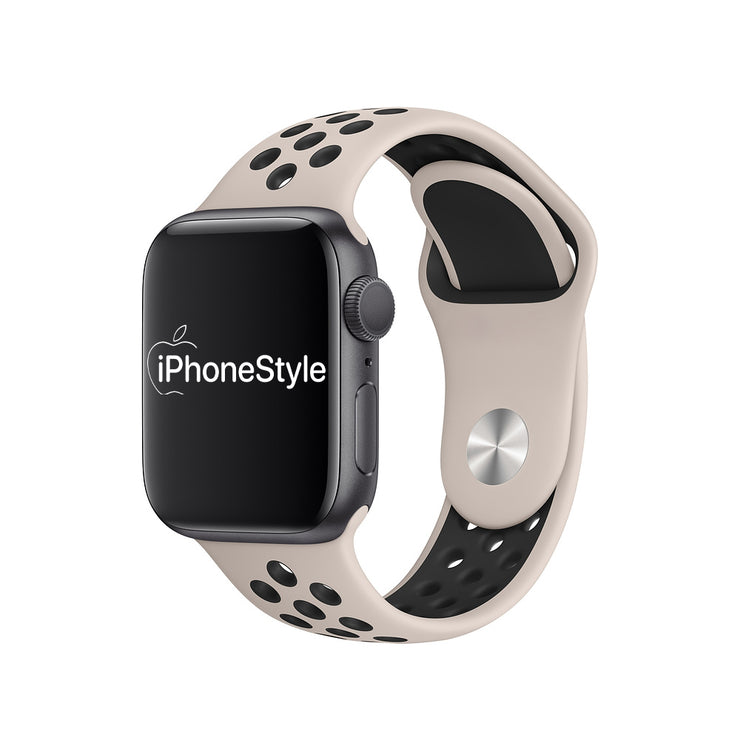 Sivatagihomok-Fekete Sport Apple Watch szíj - iPhoneStyle.hu